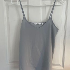 Relaxed fit blue tank top